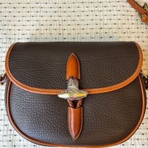 Vintage Dooney and Bourke AWL Loden Saddle Bag Outback Collection